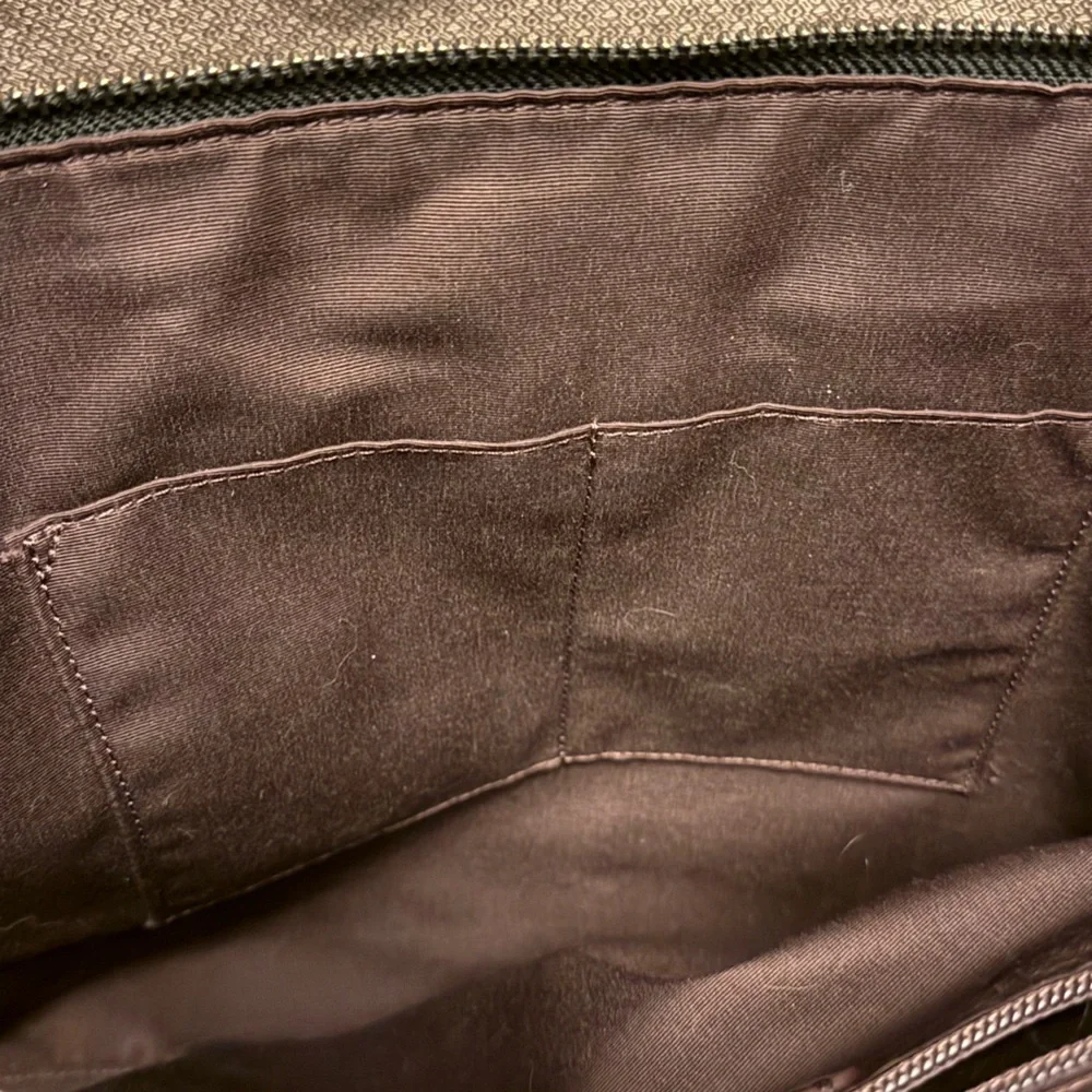 Coach Black and Gray Briefcase